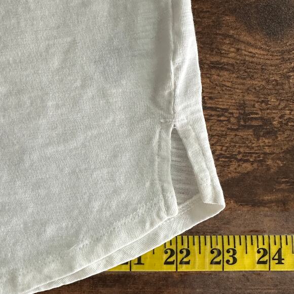 NWT Gap Relaxed Slub Knit Lace Up Top XL 100 Cotton Shirt Boho Coastal Beachy - Picture 6 of 8